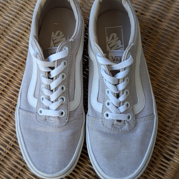 Vans "Ward" taupe skate sneaker size 7.5 in very good shape - Picture 7 of 8